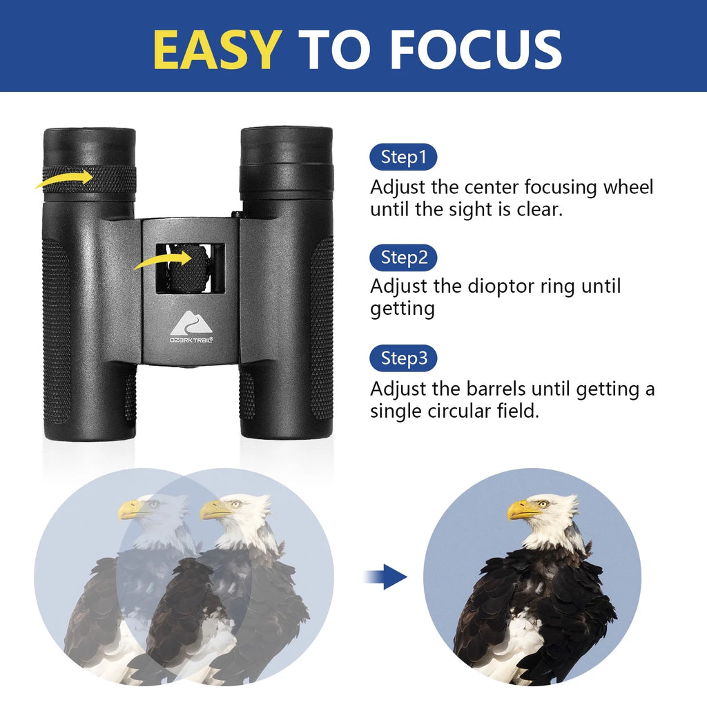 10X25 Pocket Binoculars